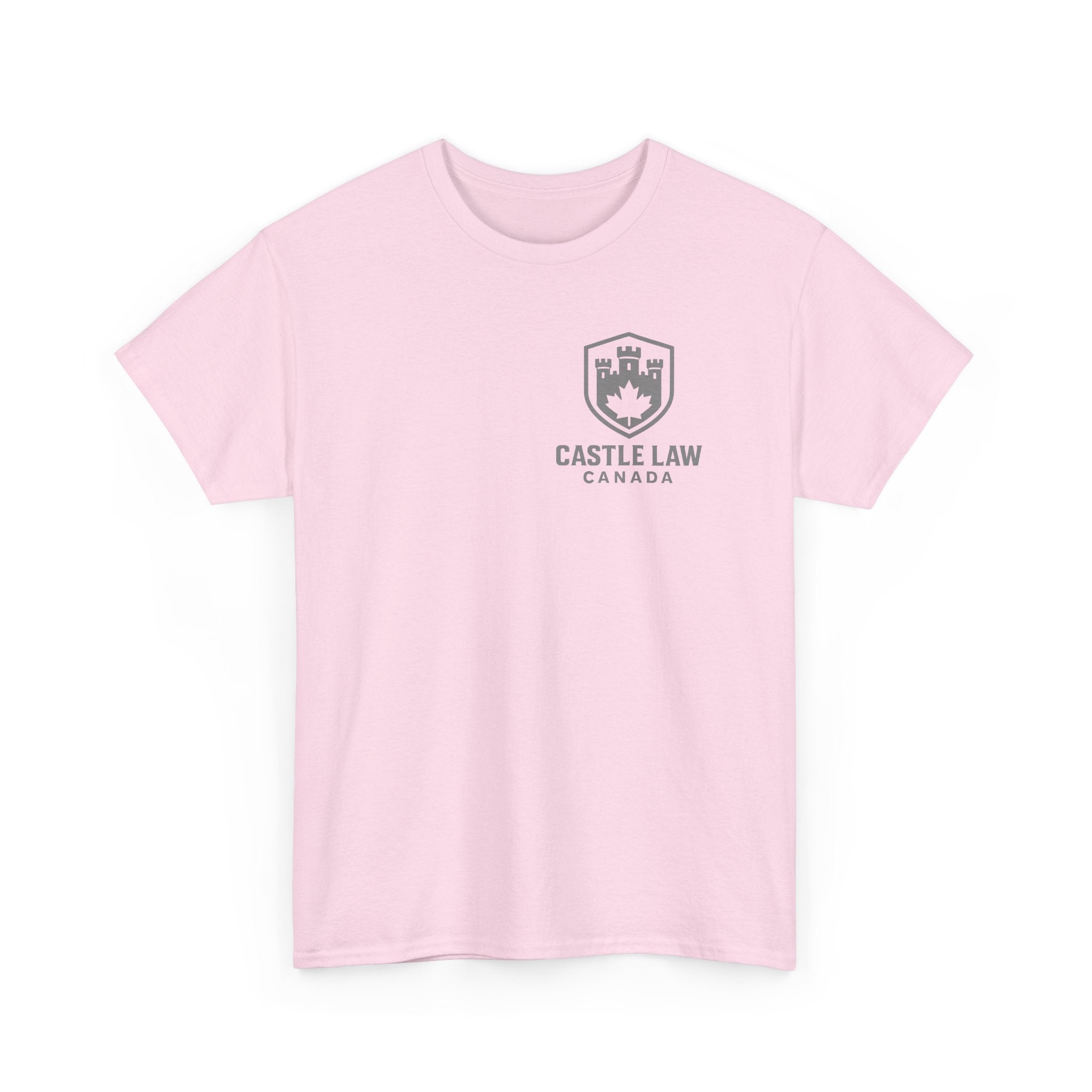 Castle Law Canada Unisex Heavy Cotton Tee (Small Grey Logo)