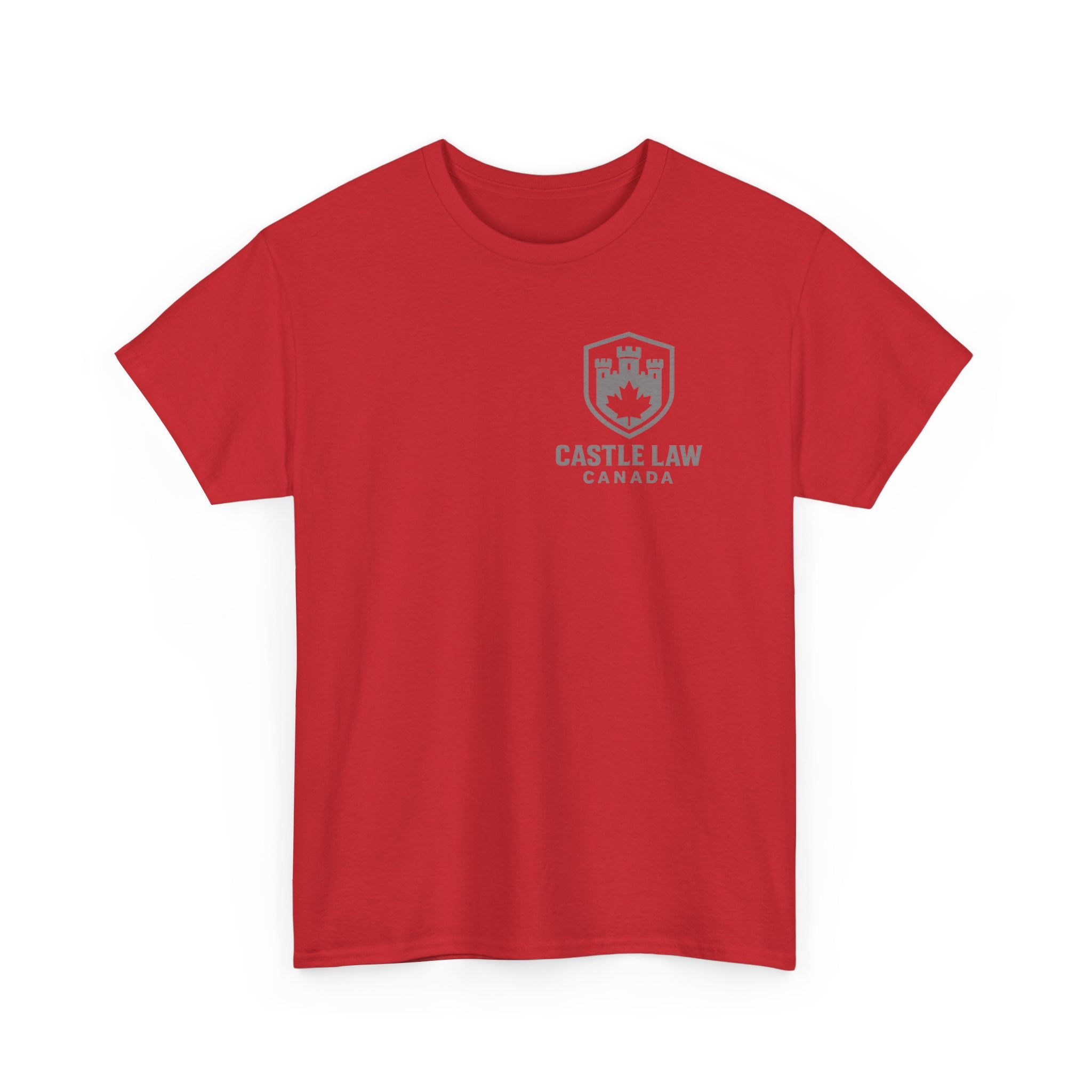Castle Law Canada Unisex Heavy Cotton Tee (Small Grey Logo)
