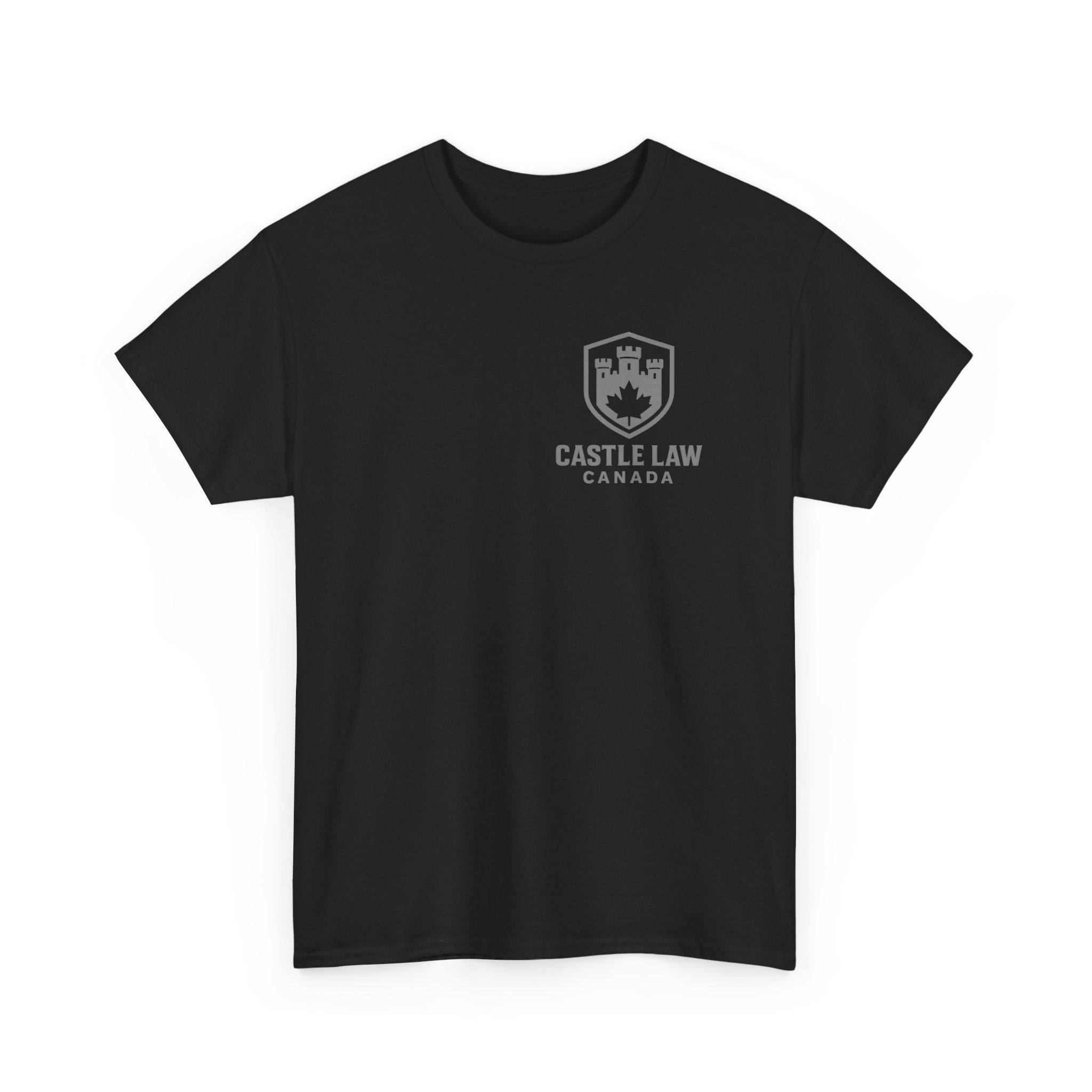 Castle Law Canada Unisex Heavy Cotton Tee (Small Grey Logo)